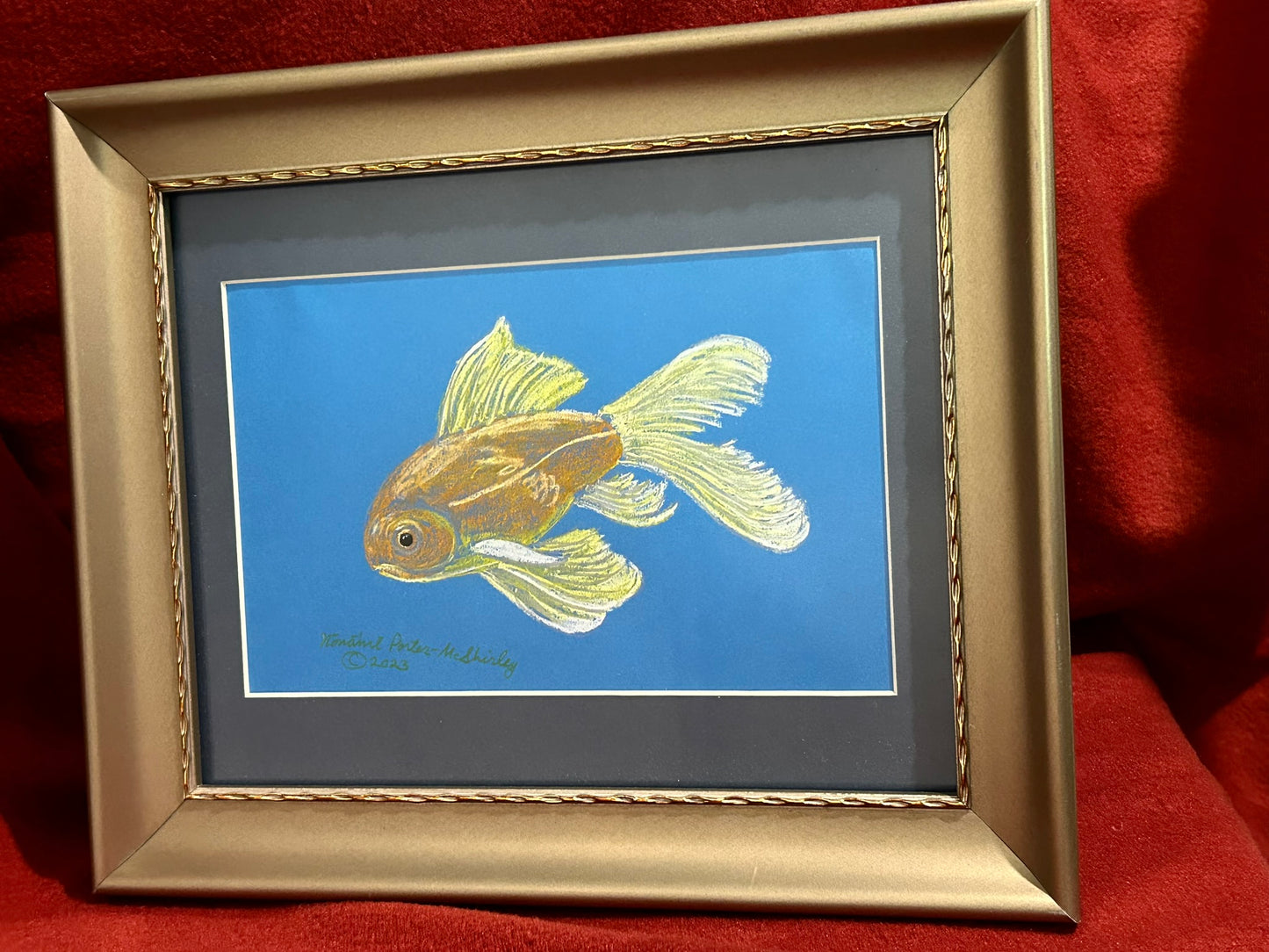 Goldfish, ORIGINAL, Framed