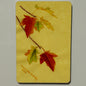 Autumn Sugar Maple Leaves (on yellow), 2"x3" MAGNET