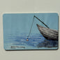 Fishing Bobber with Boat (foggy morning lake), 2"x3" MAGNET