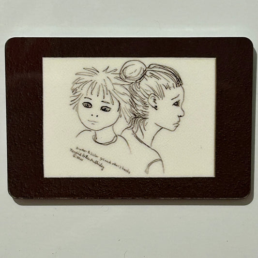 Brother and Sister Have Each Other's Back, 2"x3" MAGNET