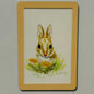 Bunny Rabbit with Golden Dandelion Blossoms, 2"x3" MAGNET