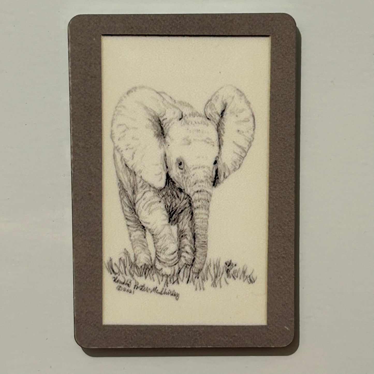 Baby African Elephant, 2"x3" MAGNET