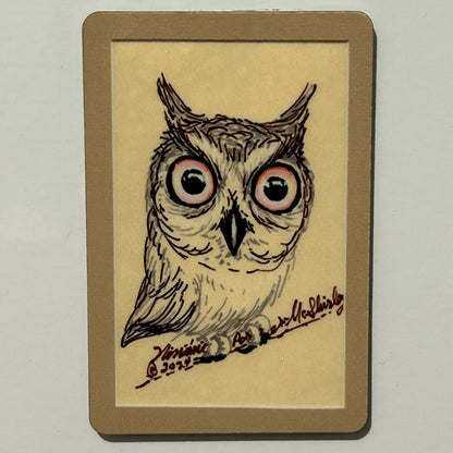 Fantasy Owl, 2"x3" MAGNET